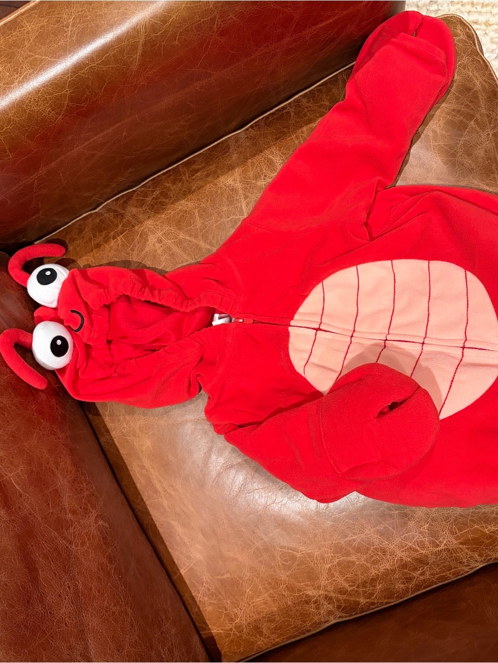 Red lobster Hooded infant One-Piece Jumper